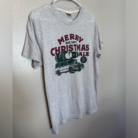 Homage - Great Lakes, Christmas Ale, Women’s Short Sleeve Shirt - Gray - Medium - Picture 3 of 4